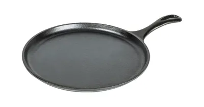 Lodge Seasoned Cast-Iron Griddle with Raised Edges, 10.5-in
