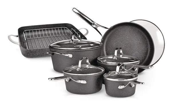 Heritage The Rock Copper Essentials 10-pc Non-Stick Cookware Set