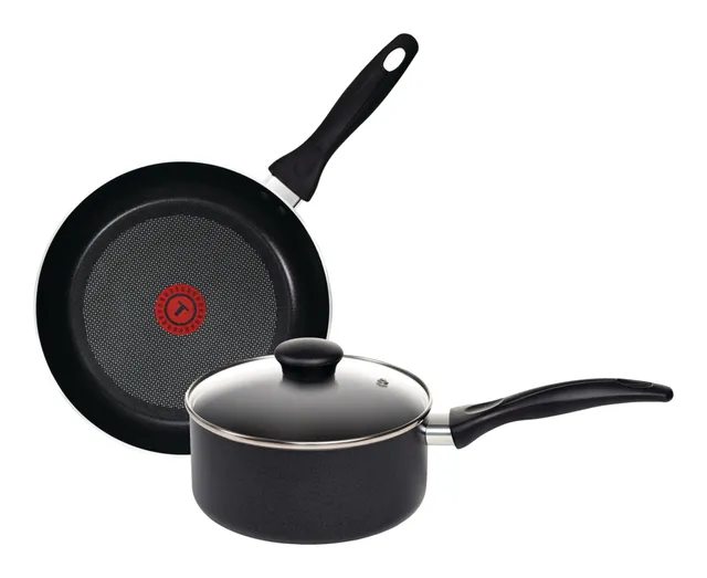 Heritage The Rock Frying Pan, Non-stick, Dishwasher & Oven Safe, Black,  2-pk, 26cm & 30cm