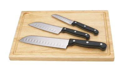 MasterChef 8 Piece Knife & Board Set, 5 Kitchen Knives and 3