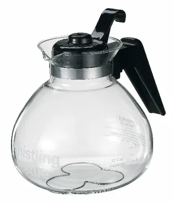 Medelco 1.4L Glass Whistling Stovetop Kettle, Dishwasher Safe
