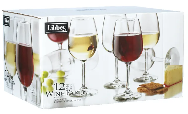 Libbey Crisa Boston Beverage Glass Set ( Set of 18)