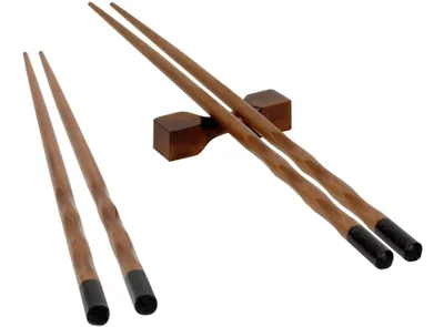 Pao Stainless Steel Chopsticks with Rest, 2-pk