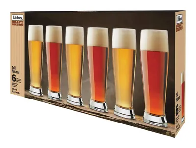 Libbey Craft Brews Assorted Beer Glasses, Set of 6 - Bed Bath