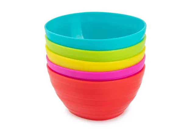 Core Home Plastic Kids Cups, BPA Free, 5-pk, Assorted Colours