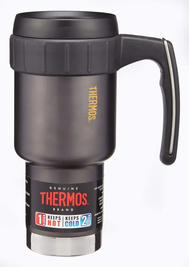 Thermos ThermoCafe 16 Oz. Black Stainless Steel Travel Tumbler - Triple A  Building Center