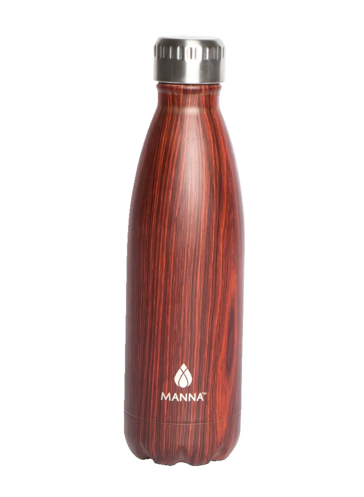 Manna Alive - Stainless Steel Thermos Water Bottle, 16.9 oz