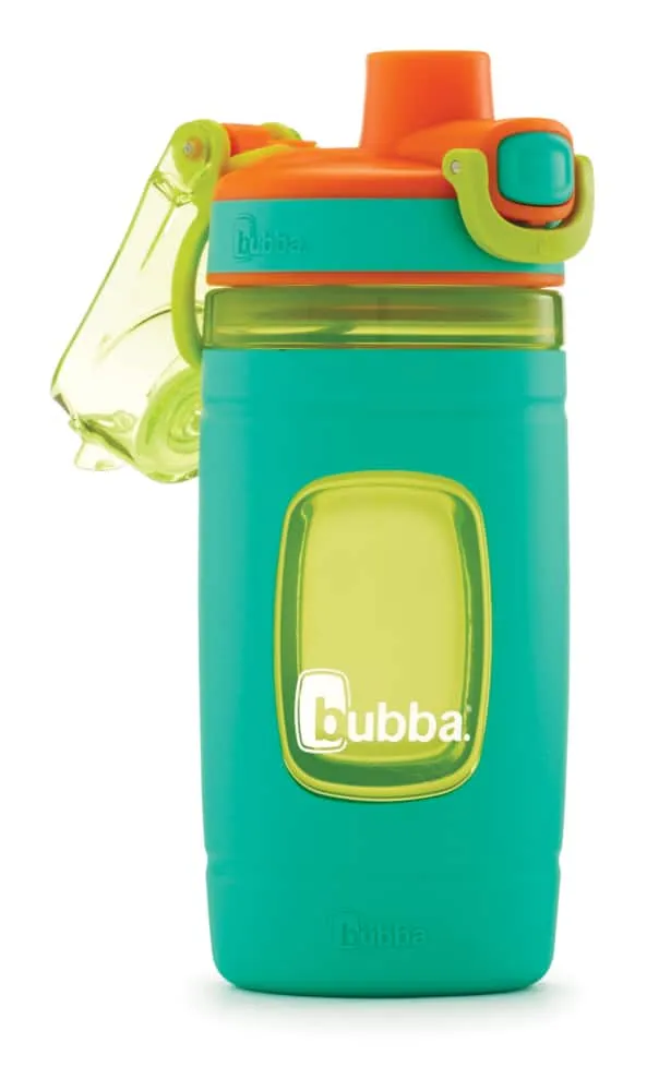 Bubba 16oz Plastic Flo Kids' Water Bottle With Silicone Sleeve