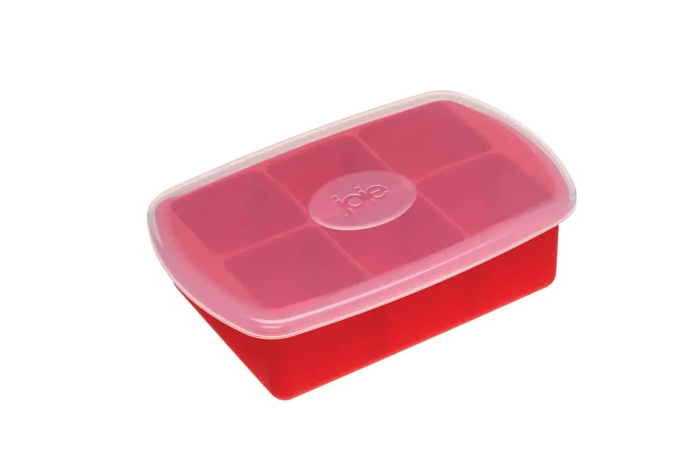 Joie Silicone Ice Cube Tray with Spill-proof Lid, Extra Large