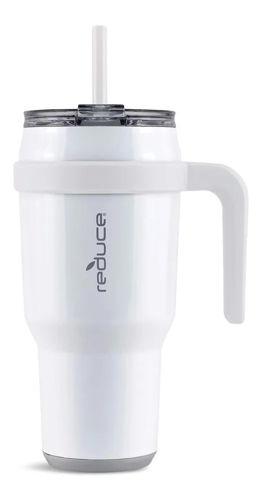 Reduce Insulated Stainless Steel Tumbler with 3-1 Lid with Straw, 709-mL  Glacier