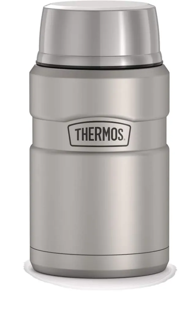 Genuine Thermos Brand Stainless Steel Double Wall Food Flask, 470ml, Gun  Metal