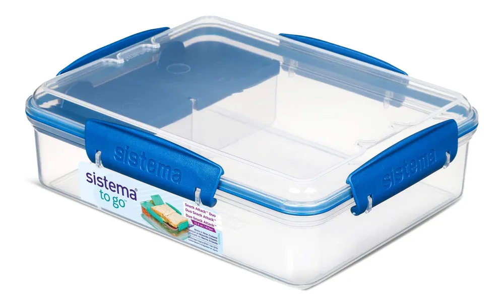  Sistema 450ml Sandwich Box to Go, One Box (Colors May Vary) :  Home & Kitchen