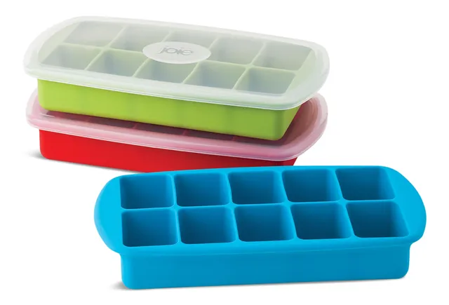 Rubbermaid Ice Cube Trays, Stack & Nest, Plastic Containers