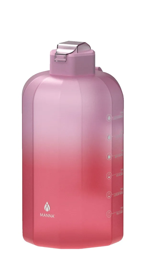 Light Pink Ombre Water Bottle by Janyka Mitchell