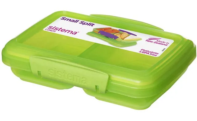 Sistema Small Split To Go Food Storage Container, BPA-Free, 350 ml (11.8 oz),  Colour May Vary