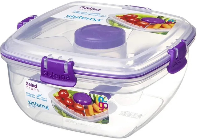 Sistema to Go Collection Dressing Food Storage Containers 1.1 Ounce  Assorted 4 for sale online