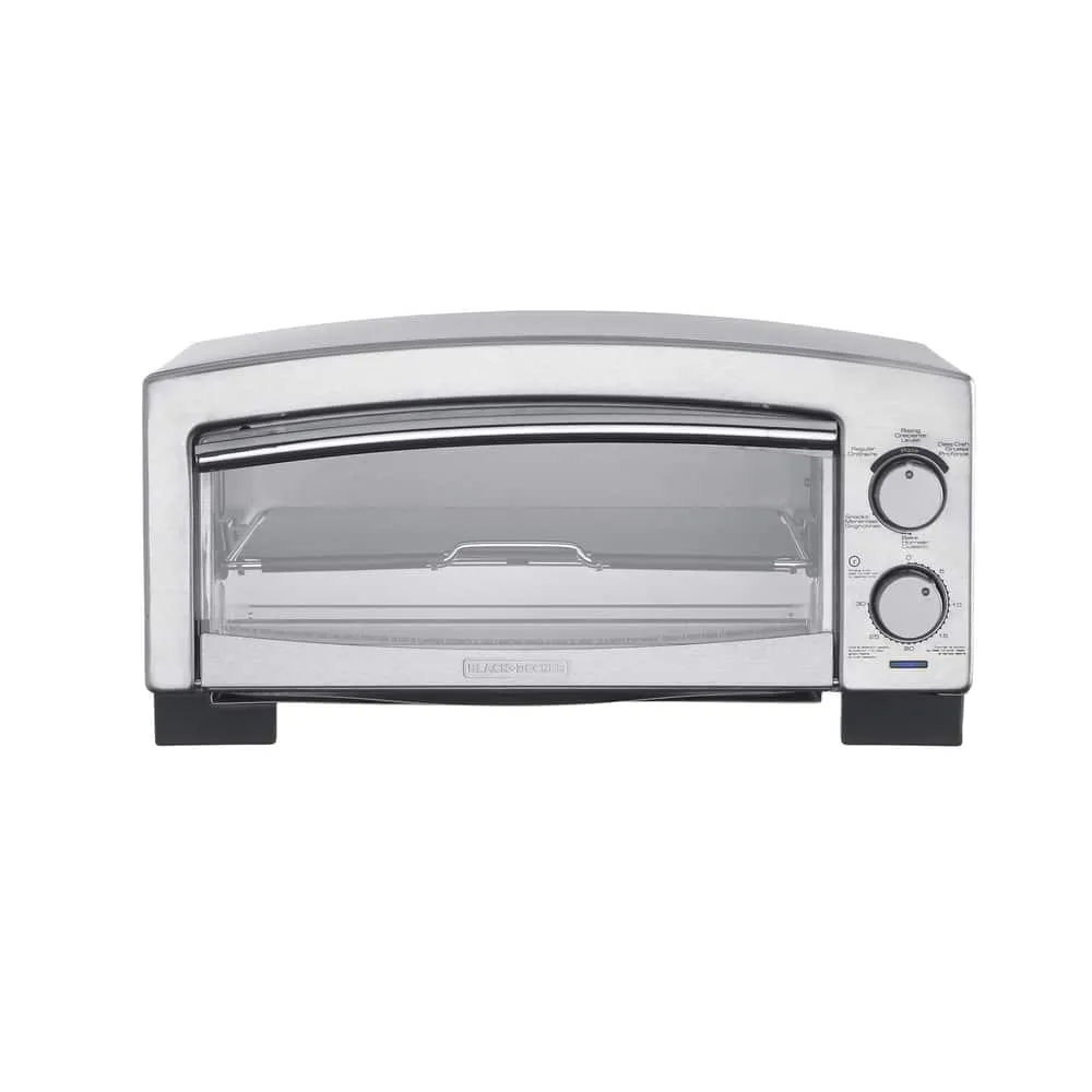 Black + Decker - P300S Pizza Oven & Snack Maker, Toaster Oven, Cooks in 5  Minutes, Stainless Steel 