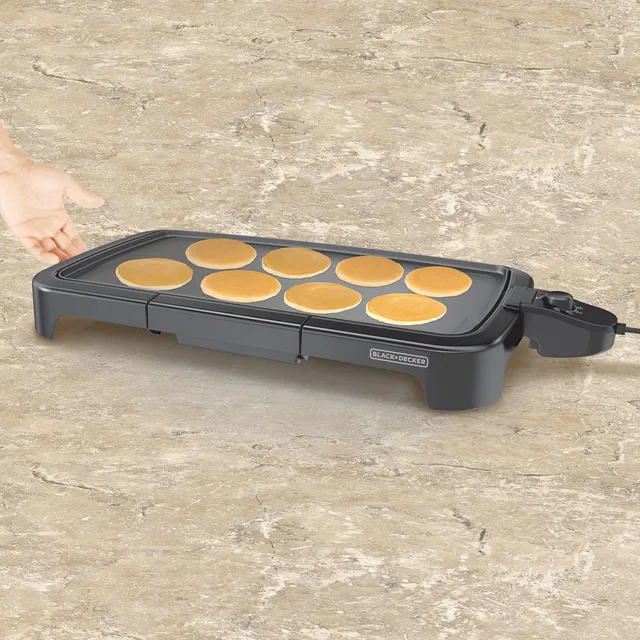  BLACK+DECKER Family Sized Electric Griddle, 20 x 11-Inch