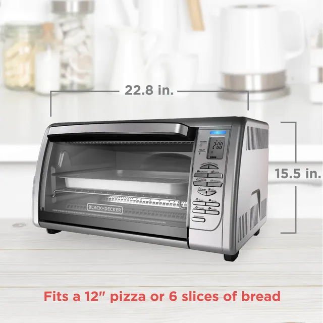 Black+Decker TO3210SSD 6-Slice Convection Countertop Toaster Oven