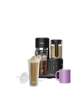 Mr. Coffee Hot Coffee, Iced Coffee & Frappe Maker with Integrated Blender &  2 Tumblers, Black