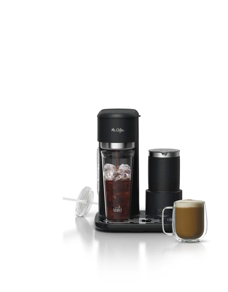 Mr. Coffee Single-Serve Frappe Iced and Hot Coffee Maker and Blender with 2  Tumblers - Black 