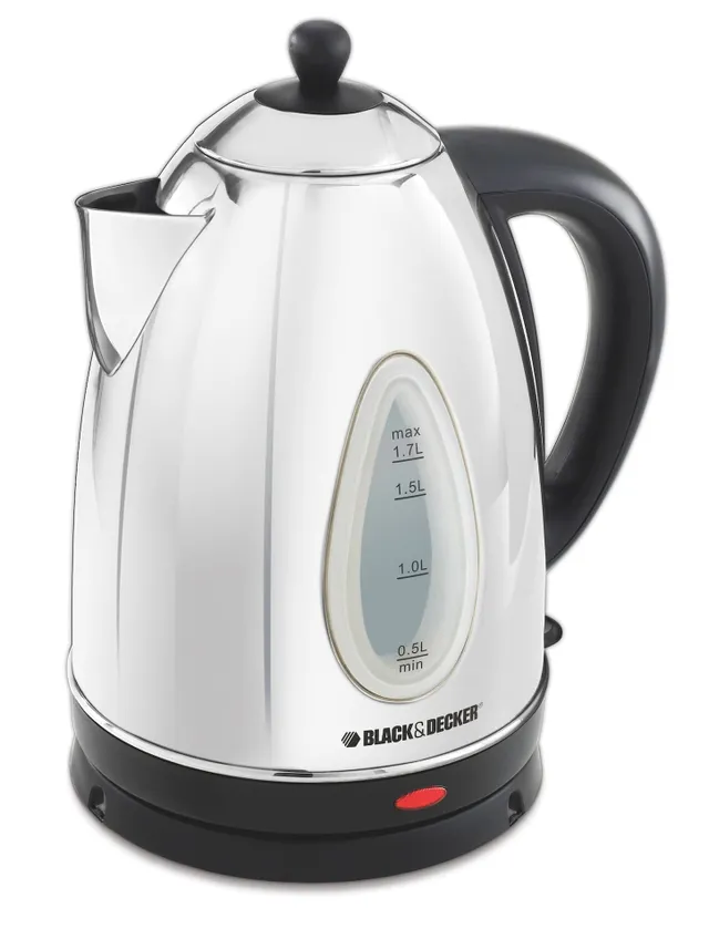 T-fal Element Stainless Steel Electric Kettle 1.7 Liter, Fast boiling 78  sec, Easy to use, Easy lid opening, 1500 Watts, Removable Anti-Scale  Filter