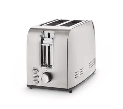 Porary Brushed Stainless Steel 4 Slice Toaster