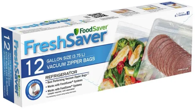 FoodSaver FreshSaver Gallon-Size Zipper Bags, 12-Count