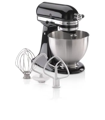 KitchenAid 4.5 Quart Tilt Head Stand Mixer in Onyx Black and Stainless  Steel