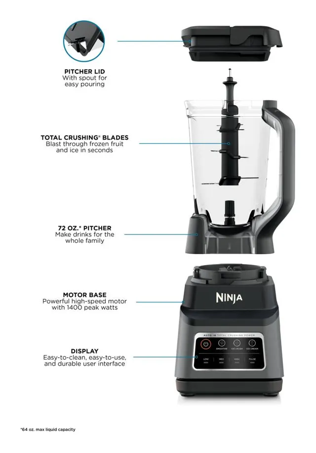 NINJA PROFESSIONAL PLUS 1400 WATT BLENDER - Able Auctions