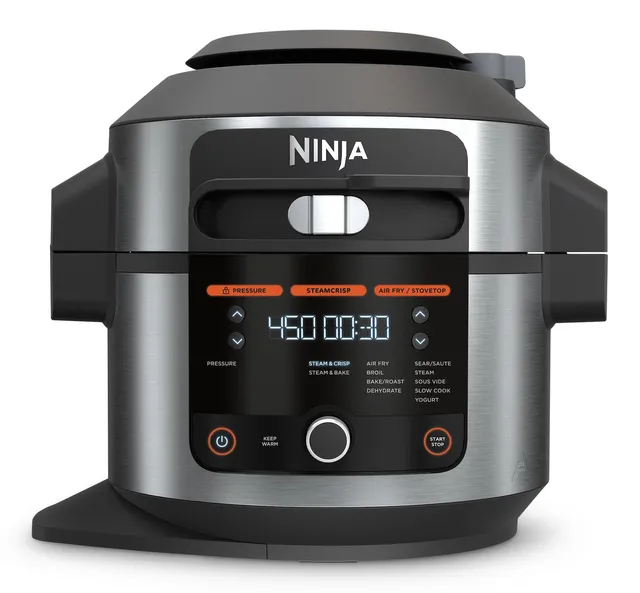 Ninja PC101 Instant 1000 Watt Pressure Slow Multi Cooker and Steamer, Black  