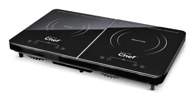 MASTER Chef Portable Induction Cooktop w/ 10 Settings, Black, 1800W