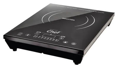 MASTER Chef Portable Induction Cooktop w/ LED Display, Black, 1800W