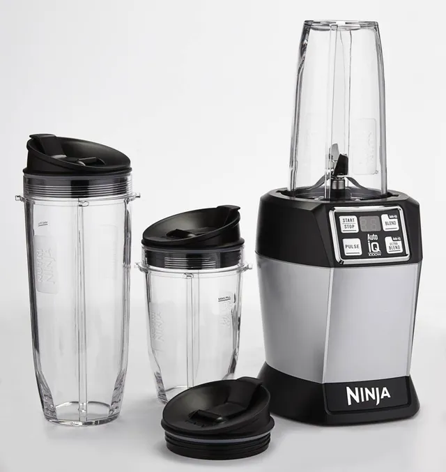 Ninja® Nutri Personal Blender w/ 2 Travel Jars, Silver, 591mL