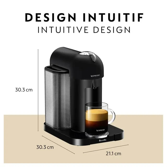 Nespresso by De'Longhi Graphite Metal Vertuo Coffee and Espresso Machine  with Aeroccino + Reviews