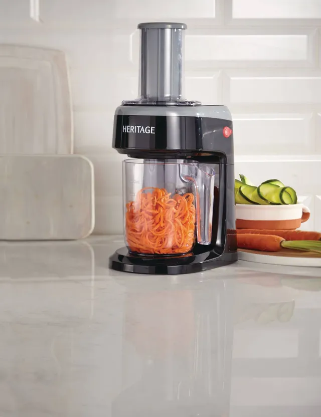 Starfrit Electric Spiralizer - 4 / Case - Black - Stainless Steel