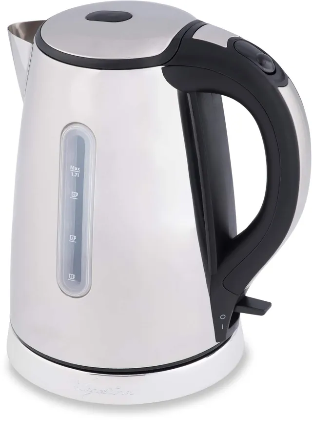 T-fal Element Stainless Steel Electric Kettle 1.7 Liter, Fast boiling 78  sec, Easy to use, Easy lid opening, 1500 Watts, Removable Anti-Scale  Filter