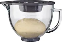 KitchenAid 5 Qt. Glass Stand Mixer Bowl K5GB - Macy's  Kitchenaid glass  bowl, Kitchen aid, Mixer accessories