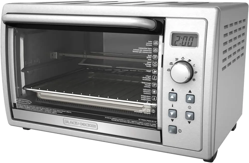 BLACK + DECKER 6 Slice Rotisserie Convection Co untertop Oven