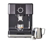 PADERNO Programmable Coffee Maker, Black Stainless Steel, 12 Cups