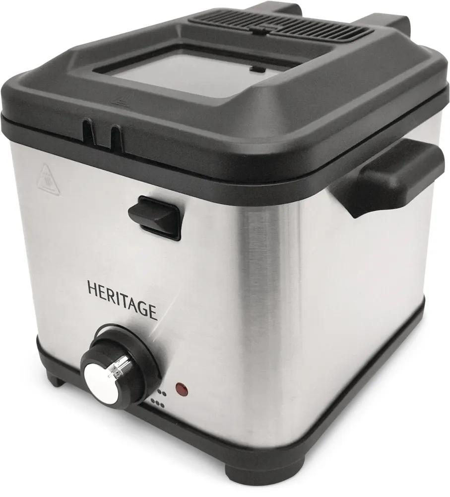 T-Fal FR600D51 Odorless Stainless Steel Lean Deep Fryer with Filtration System 3.5-Liter Silver