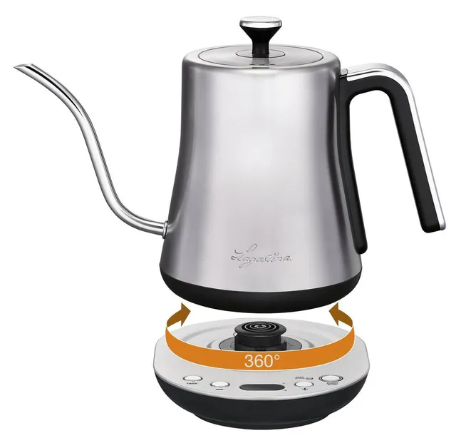 Fancy Shmancy New kettle! It's a Lagostina with temperature control and a  gooseneck spout. : r/tea