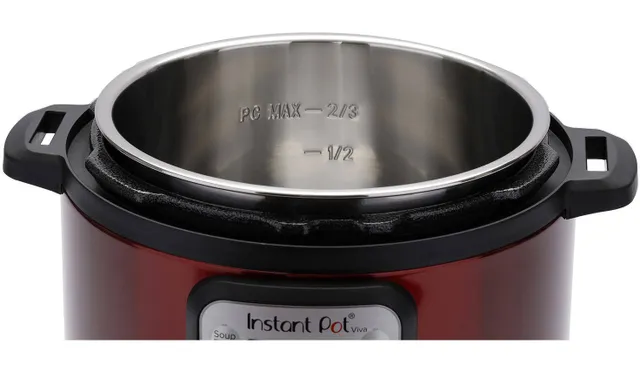 Instant Pot® Viva 9-in-1 Pressure Cooker/Slow Cooker, Stainless Steel, Red,  6qt
