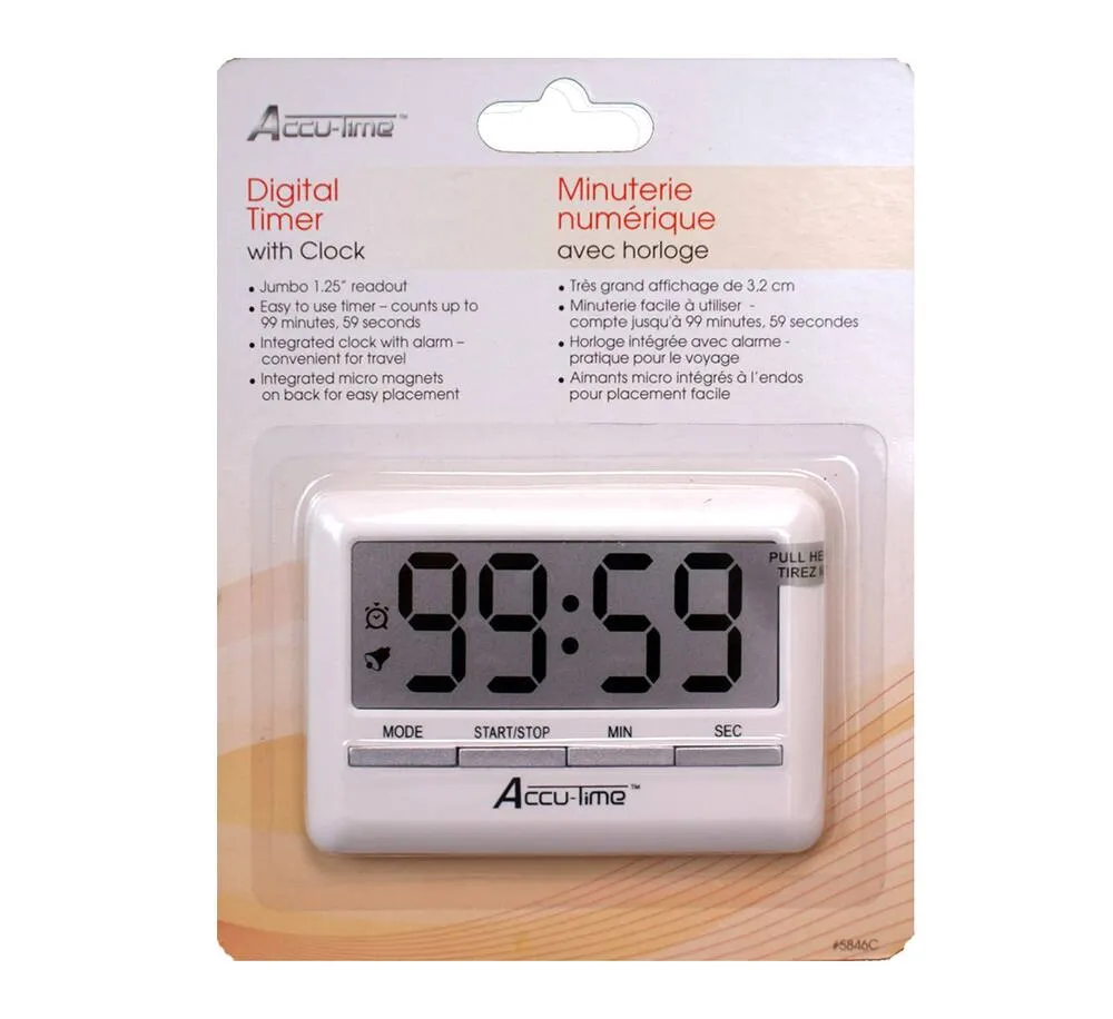 Magnetic Digital Timer - Lime