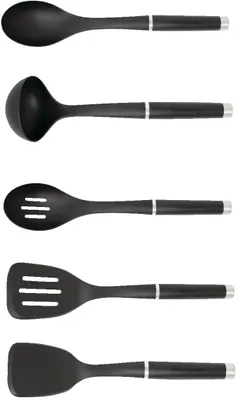 KitchenAid Gourmet Nylon Tool Set, Black, 5-pc