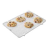 PADERNO Professional Non-Stick Steel Baking & Cooling Rack, 16-in x 11.5-in