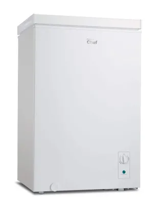 MASTER Chef Energy Star Chest Freezer with Front-Mount Thermostat for Dorms/Bedroom, 3.5-cu.ft., White