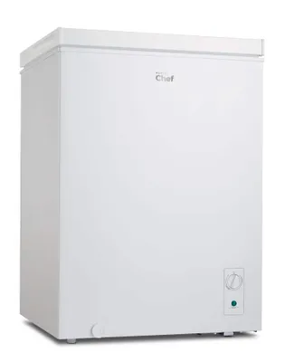 MASTER Chef Energy Star Chest Freezer with Front-Mount Thermostat for Dorms/Bedroom, 5.0-cu.ft., White