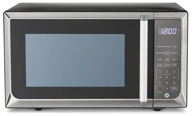 PADERNO Countertop Microwave with Even-Heat Inverter Technology, 1.6 cu.ft,  Black Stainless Steel