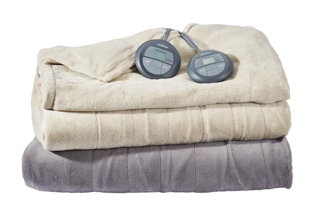 Sunbeam Microplush Electric Heated Throw Blanket with Full/Queen Dual  Control | Hillside Shopping Centre